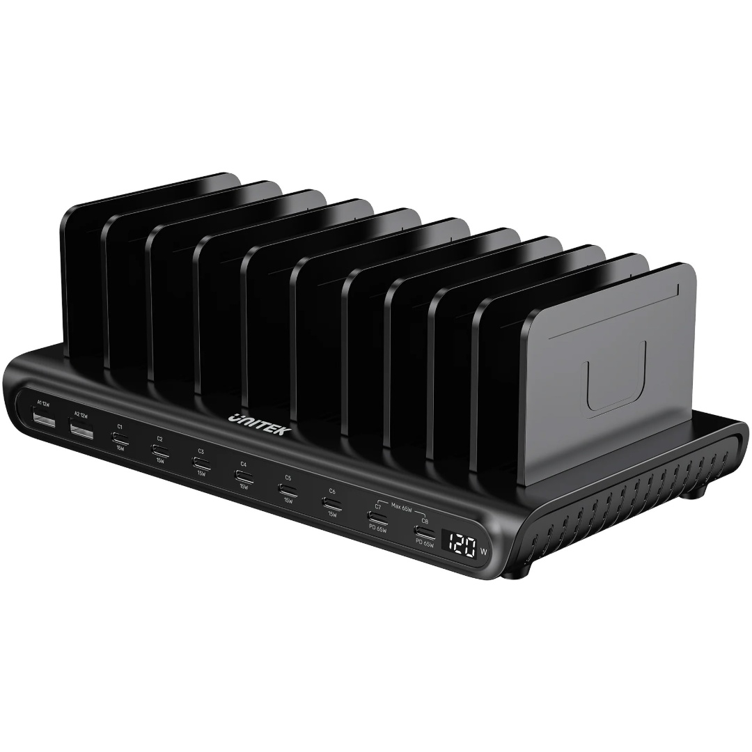 Estación de Carga Unitek uCharge 120W 10 Puertos