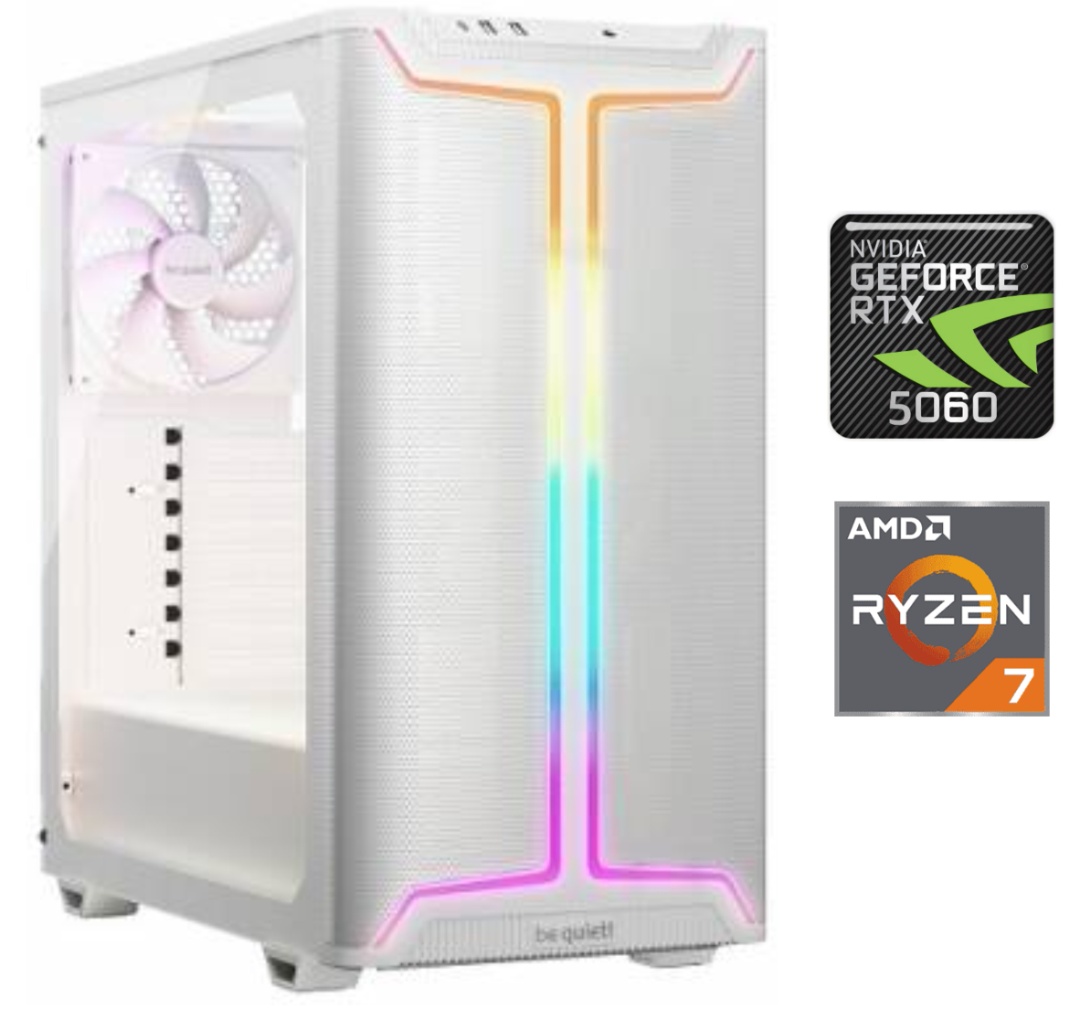 Equipo Gamer Ryzen 7 8700F, 16GB, 1TB, RTX 5060 8GB